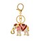 Wrapables Crystal Bling Keychain, Keyring Purse Handbag Pendant Charm, Red Opulent Elephant